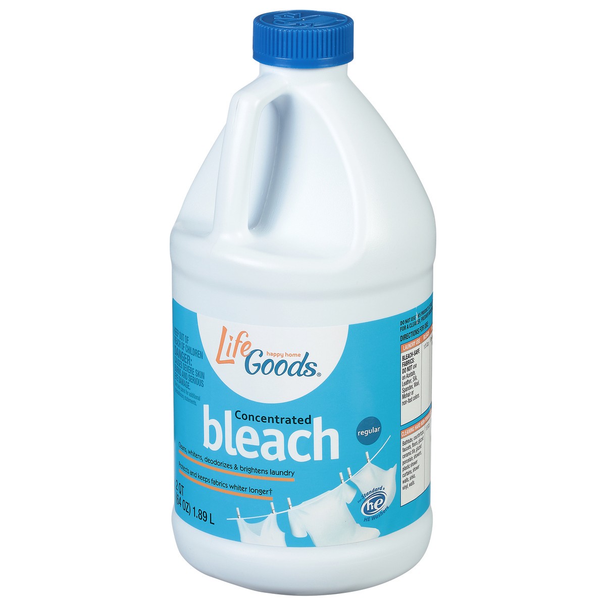 slide 5 of 10, Life Goods Regular Concentrated Bleach 2 qt, 2 qt
