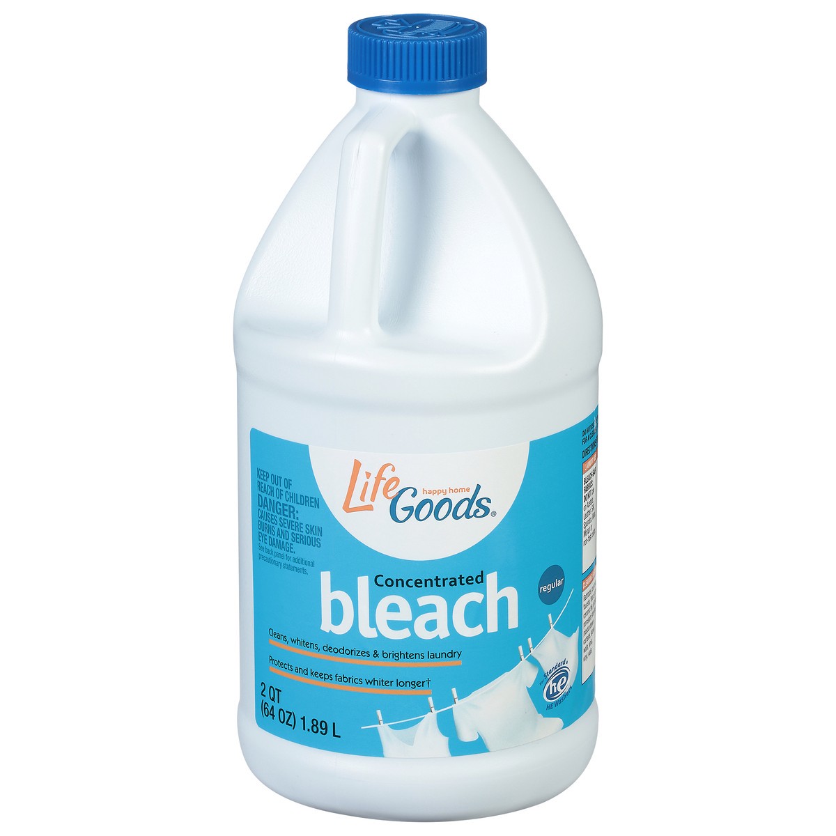 slide 1 of 10, Life Goods Regular Concentrated Bleach 2 qt, 2 qt