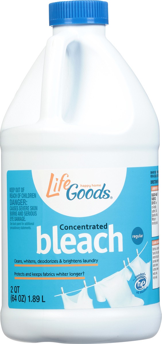 slide 4 of 10, Life Goods Regular Concentrated Bleach 2 qt, 2 qt