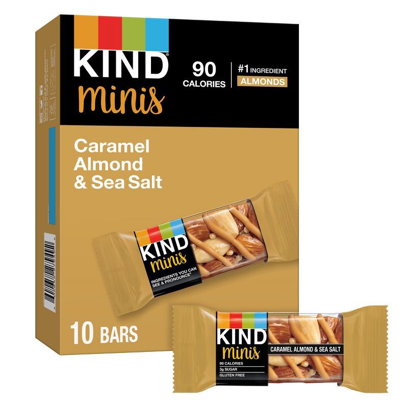 slide 1 of 7, KIND Minis Caramel Almond Sea Salt - 7oz/10ct, 10 ct; 7 oz