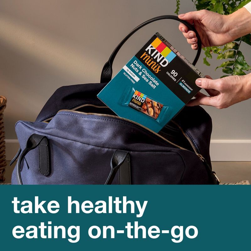 slide 7 of 7, KIND Minis Dark Chocolate Nuts Sea Salt - 7oz/10ct, 10 ct; 7 oz