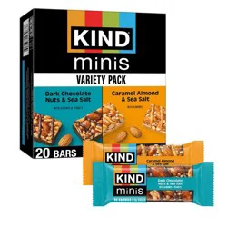 KIND Minis Dark Chocolate & Caramel Almond - 14oz/20ct