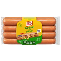 Oscar Mayer Bun-Length Turkey Franks Hot Dogs, 16 oz, 8 ct Pack