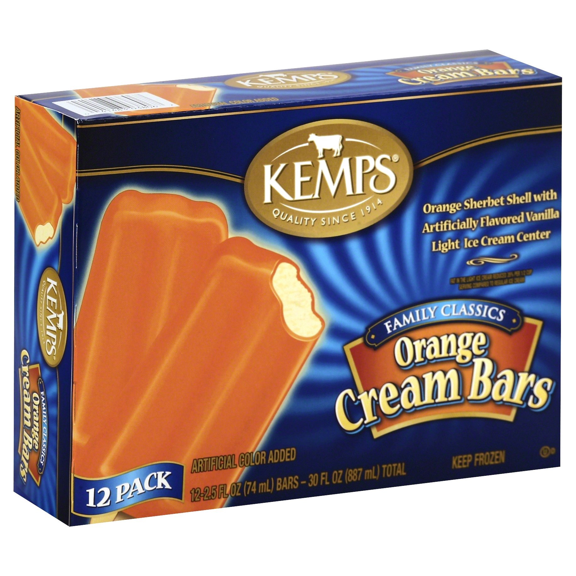 slide 1 of 8, Kemps Cream Bars 12 ea, 12 ct