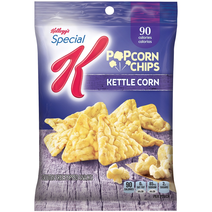 slide 1 of 1, Kellogg's Special K Kettle Corn Popcorn Chips, 0.77 oz bag
