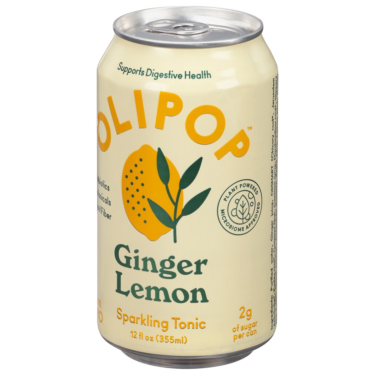 slide 5 of 9, Olipop Ginger Lemon Sparkling Tonic - 12 fl oz, 1 ct