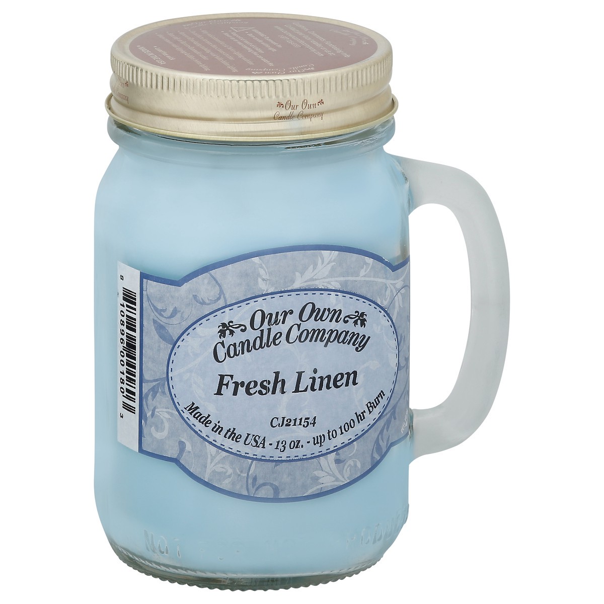 slide 5 of 12, Our Own Candle Company Candle, Fresh Linen, 1 ct