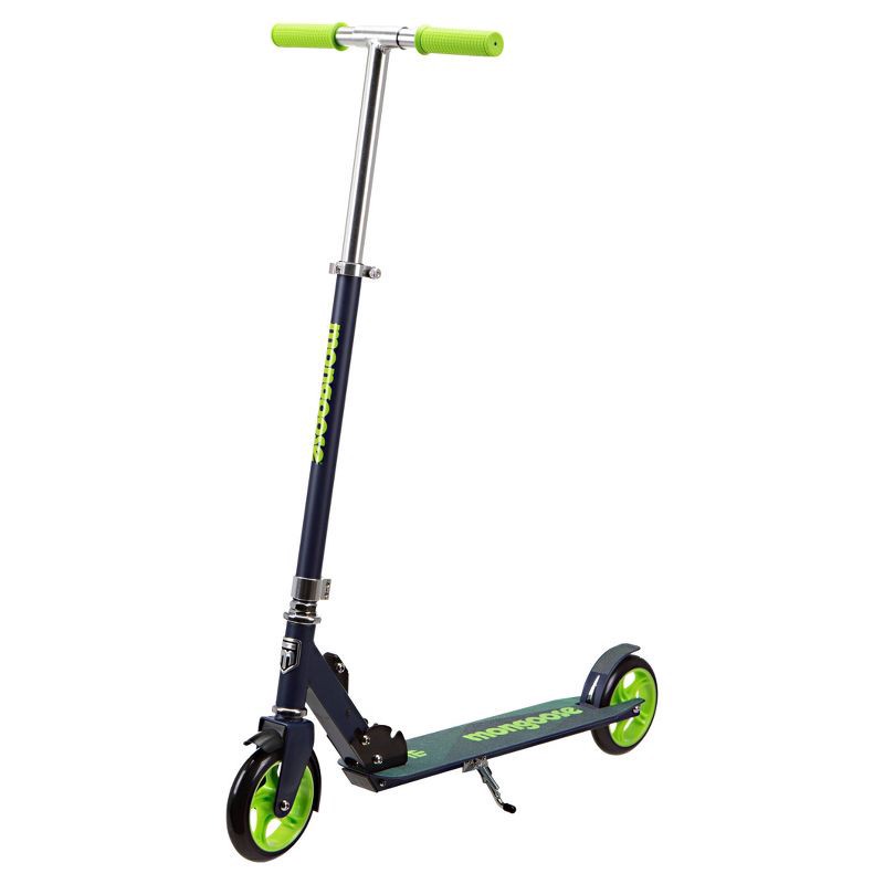 slide 1 of 1, Mongoose Force 3.0 Scooter - Dark Blue/Green, 1 ct