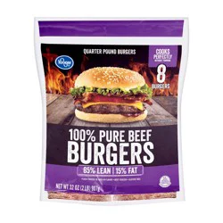 Kroger Ground Beef Patties 85% Lean 15% Fat
