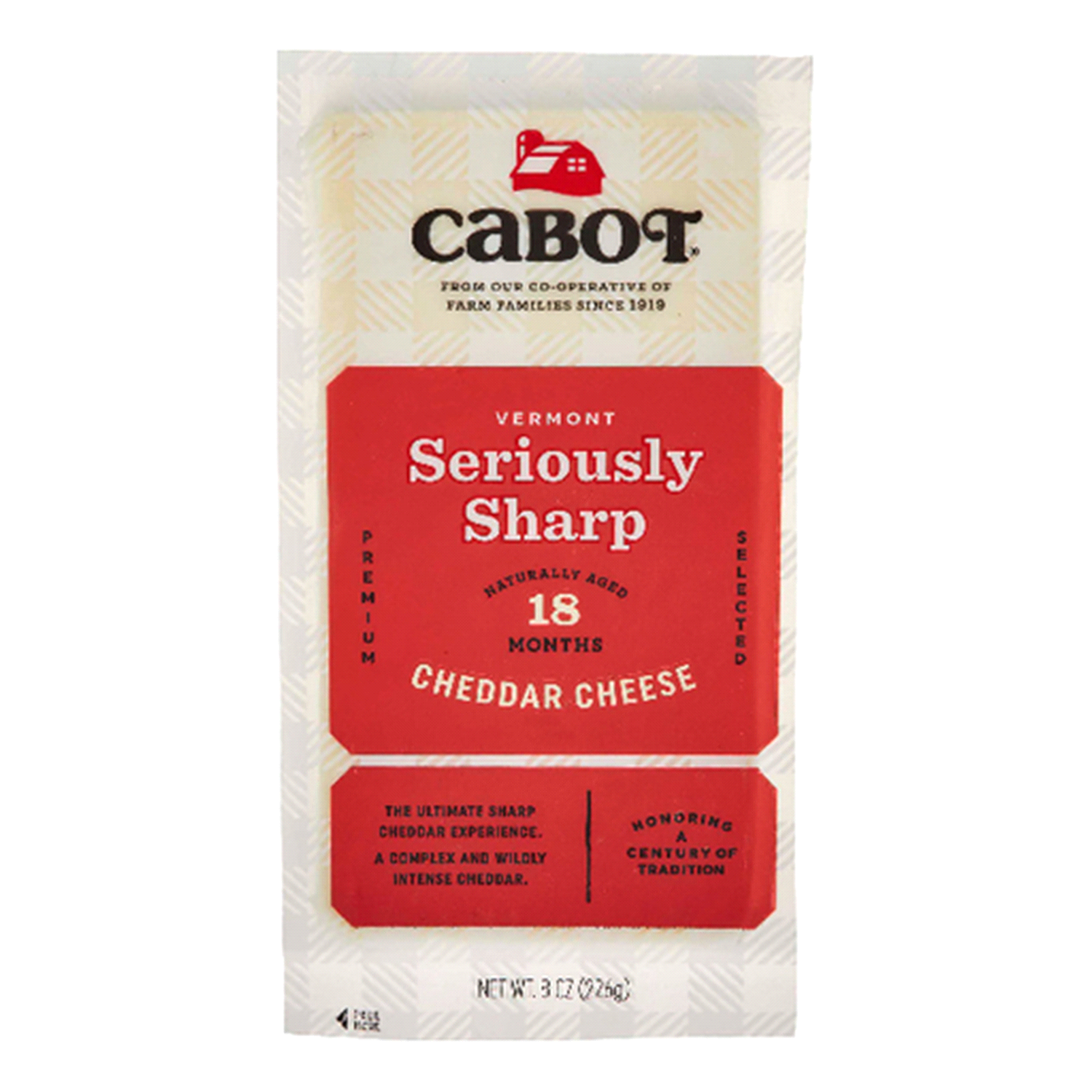 slide 1 of 1, Cabot Seriously Sharp Cheddar Cheese, 8 Oz, 8 oz