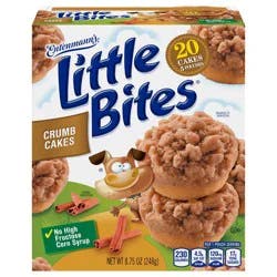 Entenmann's Little Bites Crumb Cake Cinnamon & Brown Sugar Mini Muffins, 5 packs, 8.75 oz