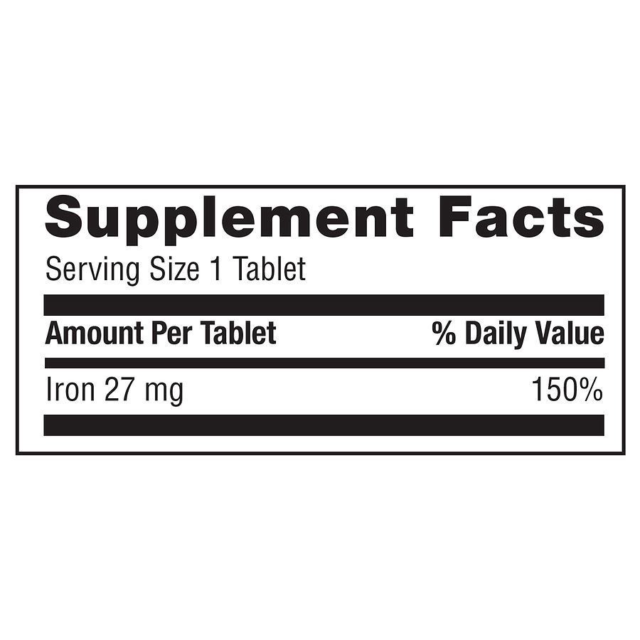 slide 2 of 5, Walgreens High Potency Iron Ferrous Gluconate Tablets 27 Mg, 100 ct