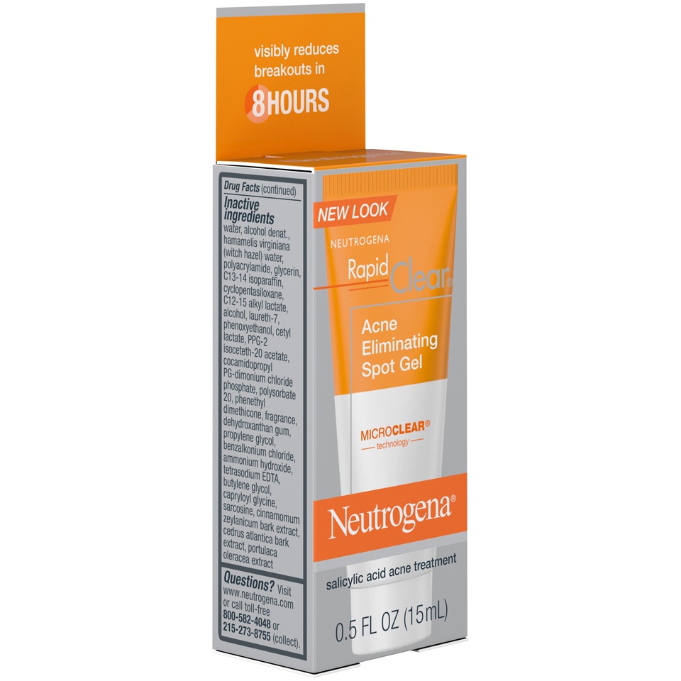 Neutrogena Rapid Clear Acne Eliminating Spot Gel With Salicylic Acid 05 Fl Oz Shipt 0047