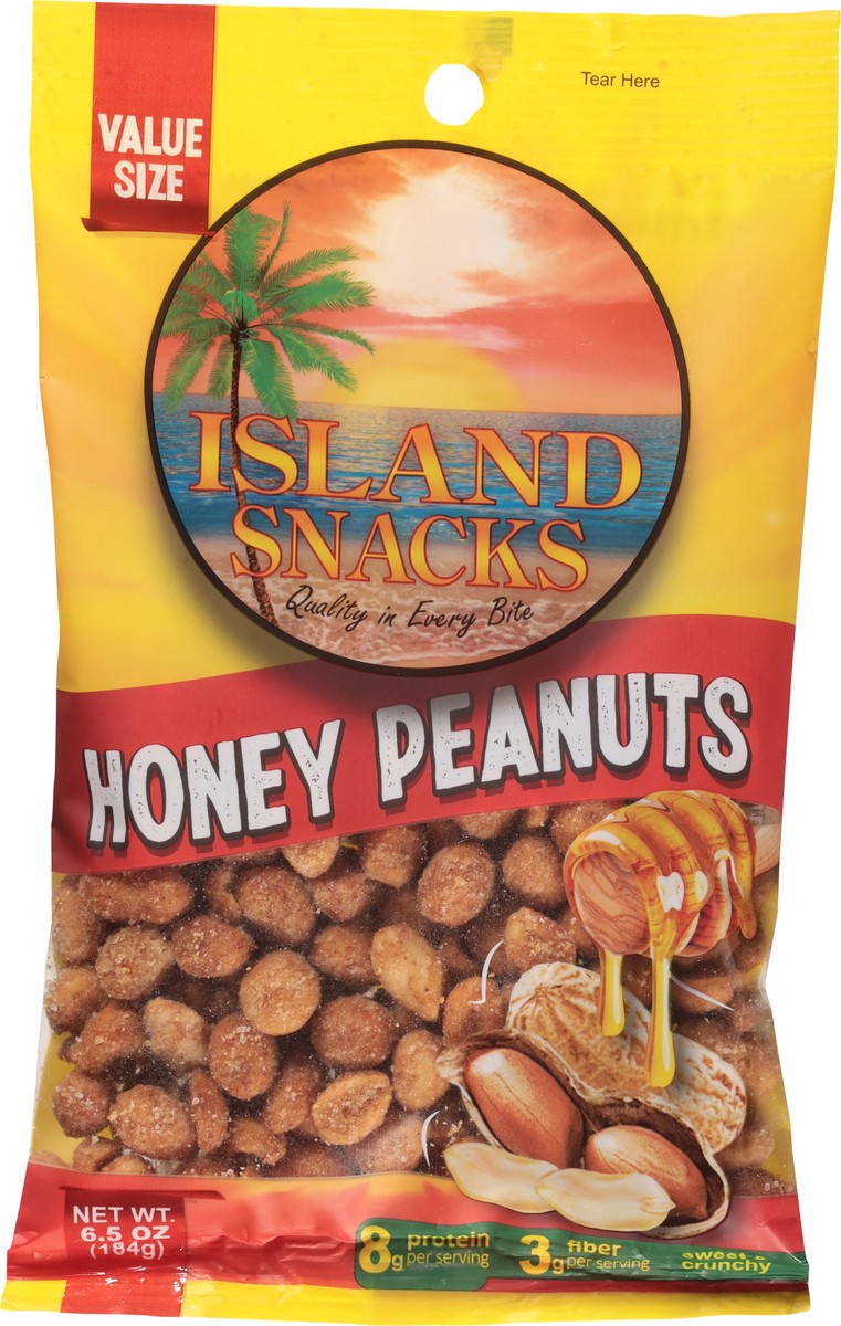 slide 6 of 13, Island Snacks Honey Peanuts Value Size 6.5 oz, 6.5 oz