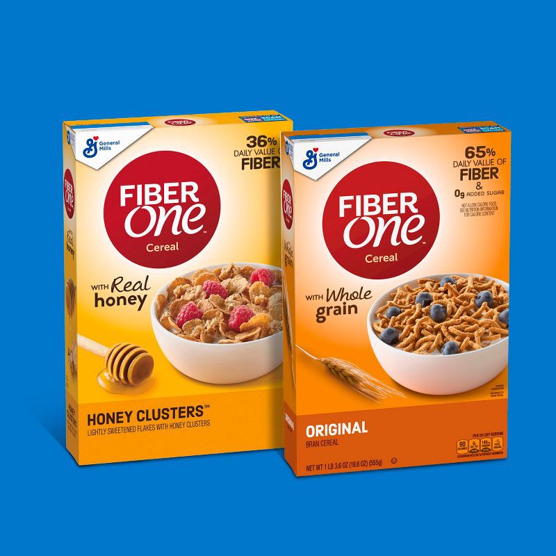 slide 5 of 10, Fiber One Original Bran Breakfast Cereal 19.6oz - General Mills, 19.6 oz