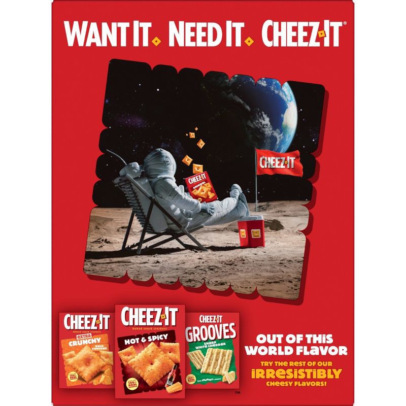 slide 10 of 10, Cheez-It Extra Cheesy Baked Snack Crackers - 12.4oz, 12.4 oz