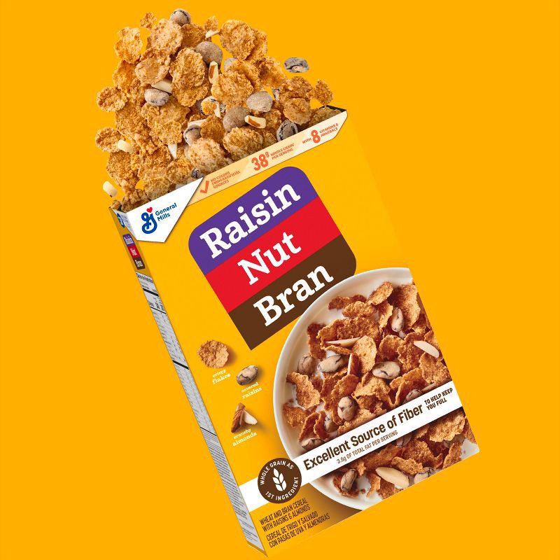 slide 3 of 7, Raisin Nut Bran Breakfast Cereal 20.8oz - General Mills, 20.8 oz