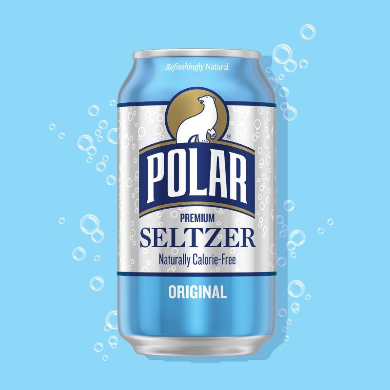 slide 2 of 7, Polar Beverages Polar Original Seltzer Water - 8pk/12 fl oz Cans, 8 ct; 12 fl oz