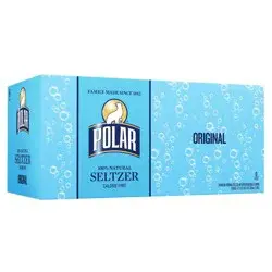 Polar Beverages Polar Original Seltzer Water - 8pk/12 fl oz Cans