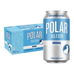 Polar Beverages Polar Original Seltzer Water - 8pk/12 fl oz Cans