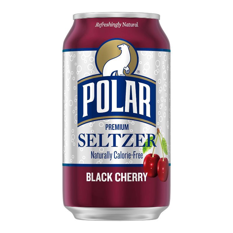slide 5 of 7, Polar Beverages Polar Black Cherry Seltzer Water - 8pk/12 fl oz Cans, 8 ct; 12 fl oz