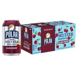 Polar Beverages Polar Black Cherry Seltzer Water - 8pk/12 fl oz Cans
