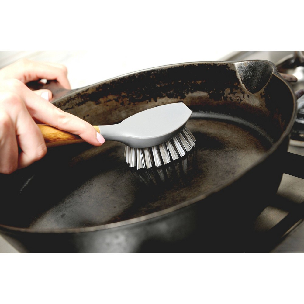 slide 4 of 8, Full Circle Tenacious C Cast Iron Brush & Scraper, 1 ct