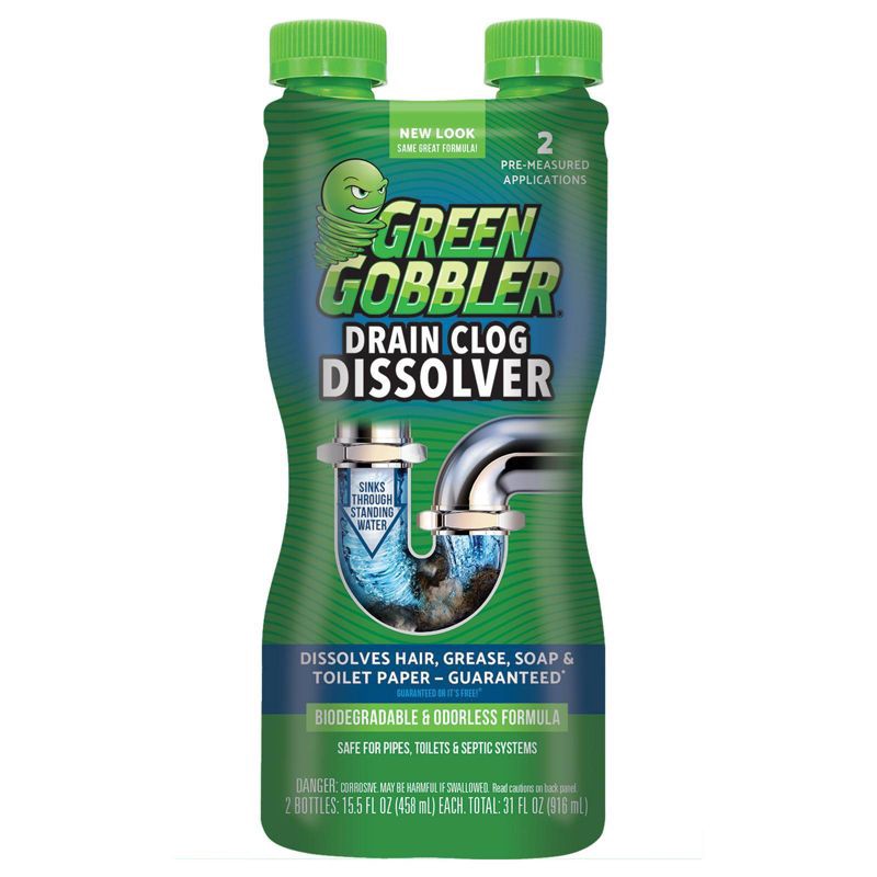 slide 1 of 17, Green Gobbler Drain Clog Dissolver - 31oz, 31 oz