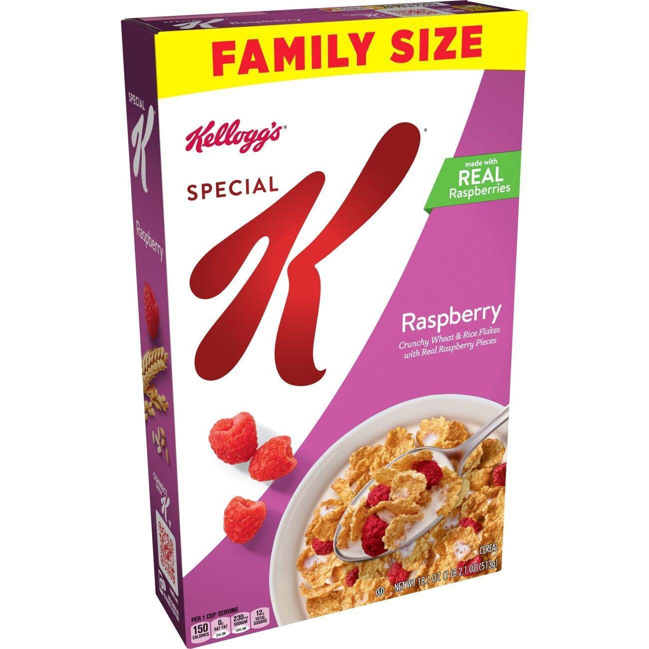 slide 1 of 1, Special K Raspberry Breakfast Cereal - Kellogg's, 18.1 oz