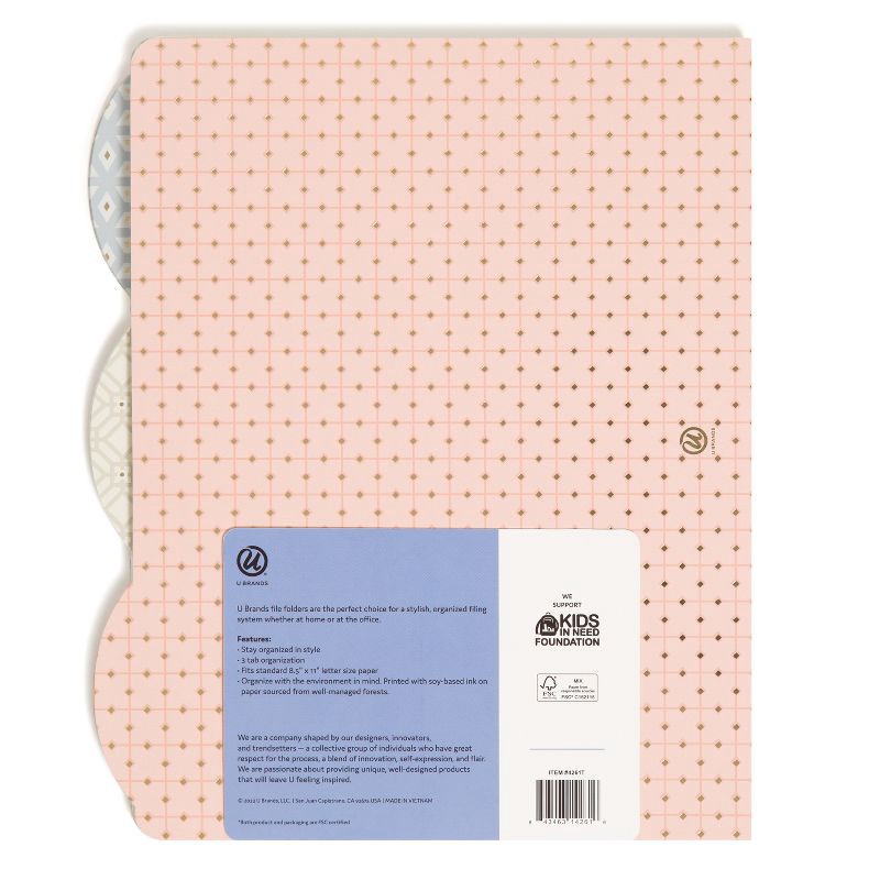 slide 3 of 6, U Brands 12ct File Folders: Non-Pronged, 30 Sheet Capacity, Mint Green, Blush, Light Blue, File Organizer, 1 Pocket, 12 ct, 30 sheets