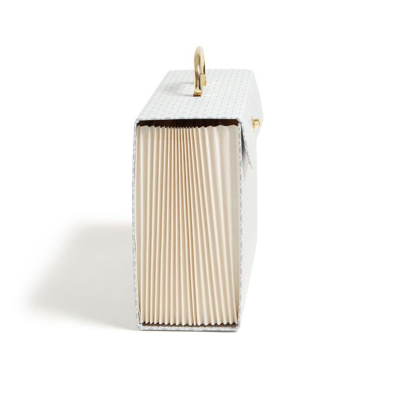 slide 2 of 7, U Brands 19 Pocket Expanding File Folder Powder Blue: Accordion File Organizer, 1400 Sheet Capacity, 15.5" x 10.6", 1400 sheets