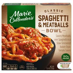 Marie Callender''s Classic Spaghetti and Meatballs Bowl, Frozen Meal, 12.4 oz.