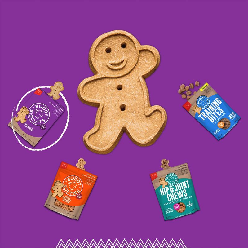 slide 6 of 9, Buddy Biscuits Crunchy Assorted Flavors with Beef, Chicken and Cheese Biscuit Dog Treats - 16oz, 16 oz