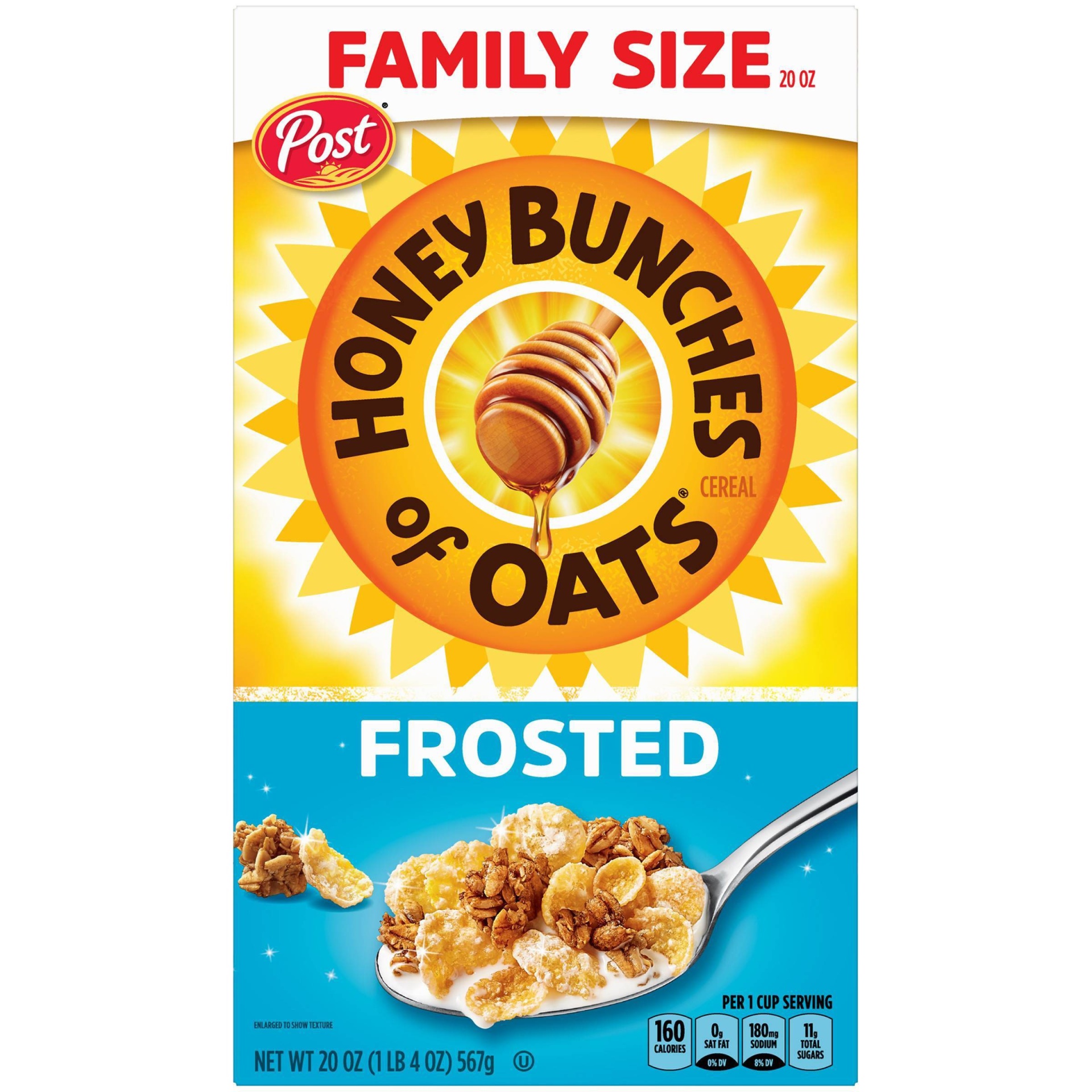 slide 1 of 11, Honey Bunches of Oats Frosted Breakfast Cereal - Post, 20 oz