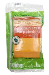 Roundy's Roundys Wisconsin Extra Sharp Cheddar Sliced Cheese