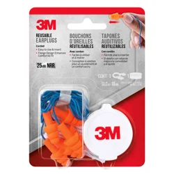 3M Corded Reusable Earplugs with Case
