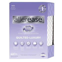 Allerease Twin Clean Boost Quilted Luxury Waterproof Machine Washable Fitted Mattress Protector