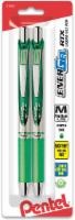 slide 1 of 1, Pentel Energel 0.7Mm Medium Point Rtx Liquid Gel Pen - Green - 2 Pack, 2 ct