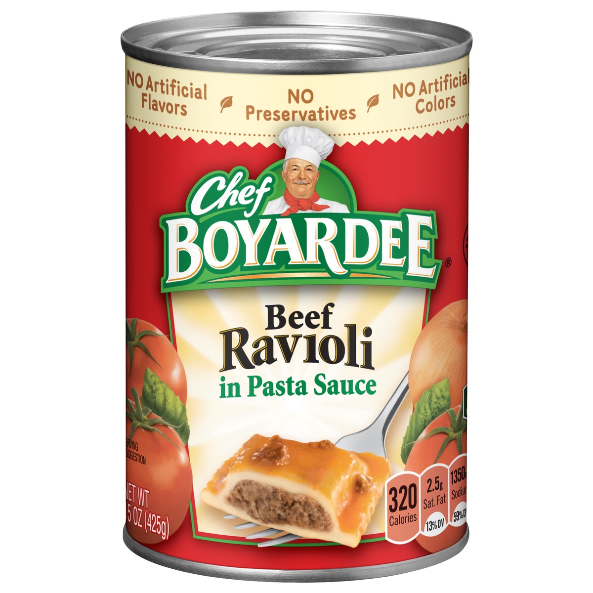 slide 1 of 4, Chef Boyardee Beef Ravioli In Tomato &meat Sau, 15 oz