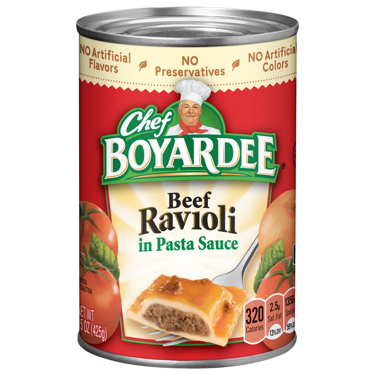 slide 1 of 5, Chef Boyardee Beef Ravioli in Pasta Sauce 15 oz, 15 oz