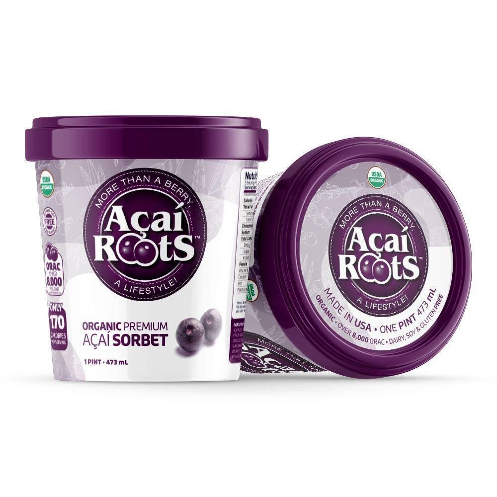 slide 2 of 5, Acai Roots Organic Premium Acai Sorbet, 16 oz