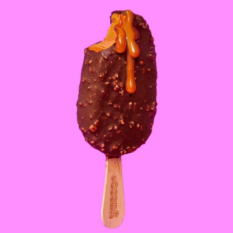 slide 8 of 11, Yasso Frozen Greek Yogurt Indulgent Caramel Dark Chocolate Crunch - 4ct, 4 ct