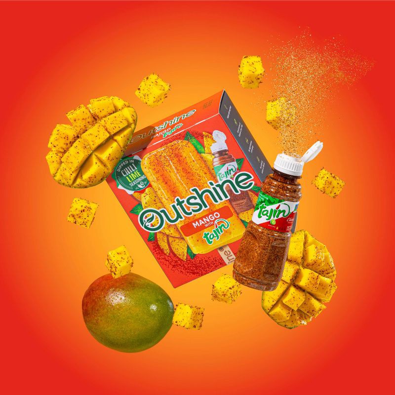 slide 4 of 9, Outshine Mango with Tajin Frozen Fruit Bar - 6ct, 6 ct