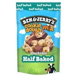 Ben & Jerry's Cookie Dough & Fudge Brownies Frozen Half Baked Chunks - 6oz
