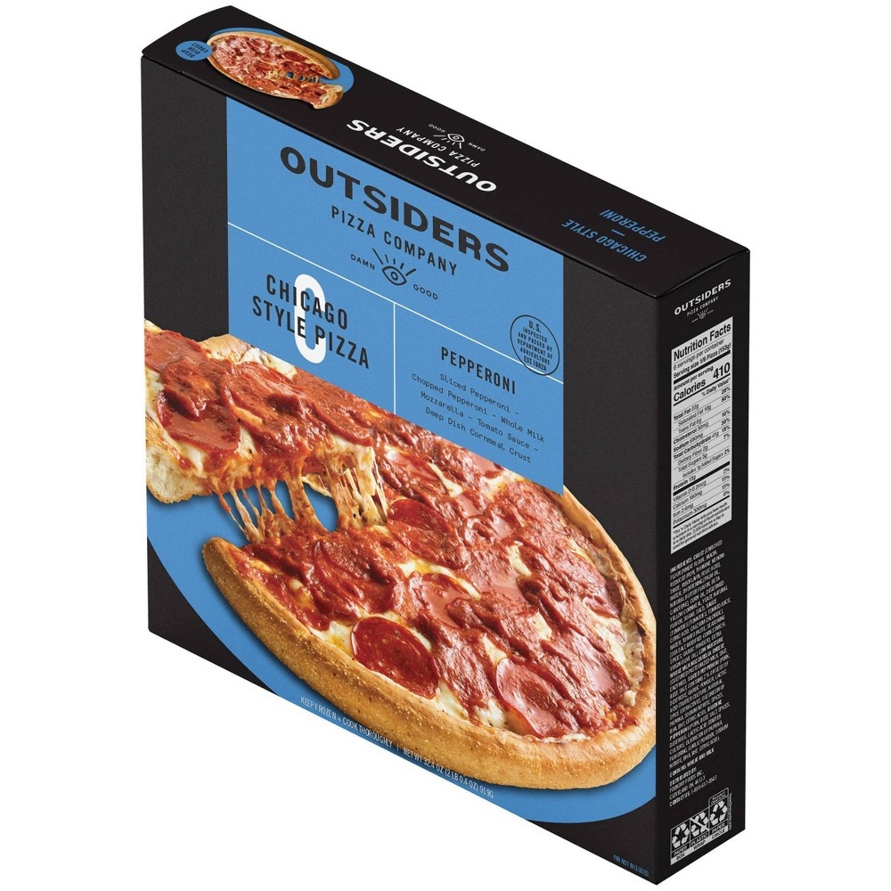 slide 4 of 9, Outsiders Pizza Company Outsiders Chicago Style Pepperoni Frozen Pizza, 25.9 oz