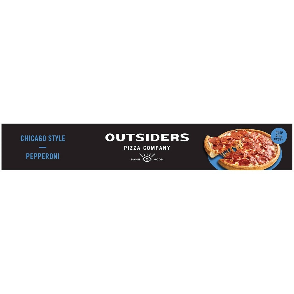 slide 8 of 9, Outsiders Pizza Company Outsiders Chicago Style Pepperoni Frozen Pizza, 25.9 oz
