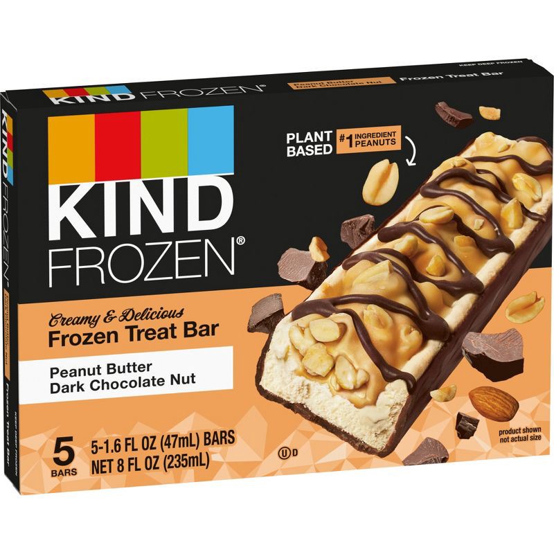 slide 8 of 8, KIND Frozen Dark Chocolate Peanut Butter Plant Based Dessert - 5ct, 5 ct