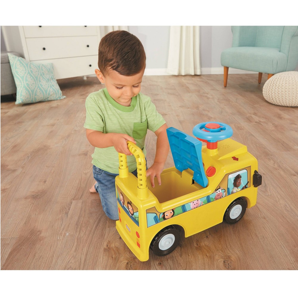 slide 5 of 6, Little Tikes Baby Bum Wheels on the Bus Scoot Pedal and Push Riding Toys, 1 ct