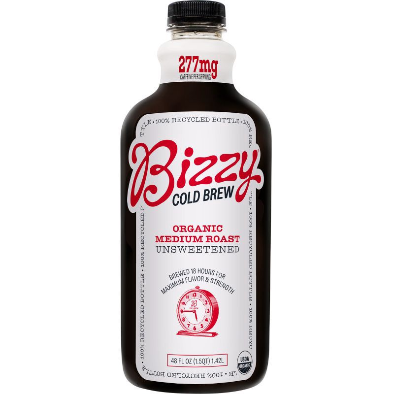 slide 1 of 5, Bizzy Organic Medium Roast Cold Brew Coffee - 48 fl oz, 48 fl oz