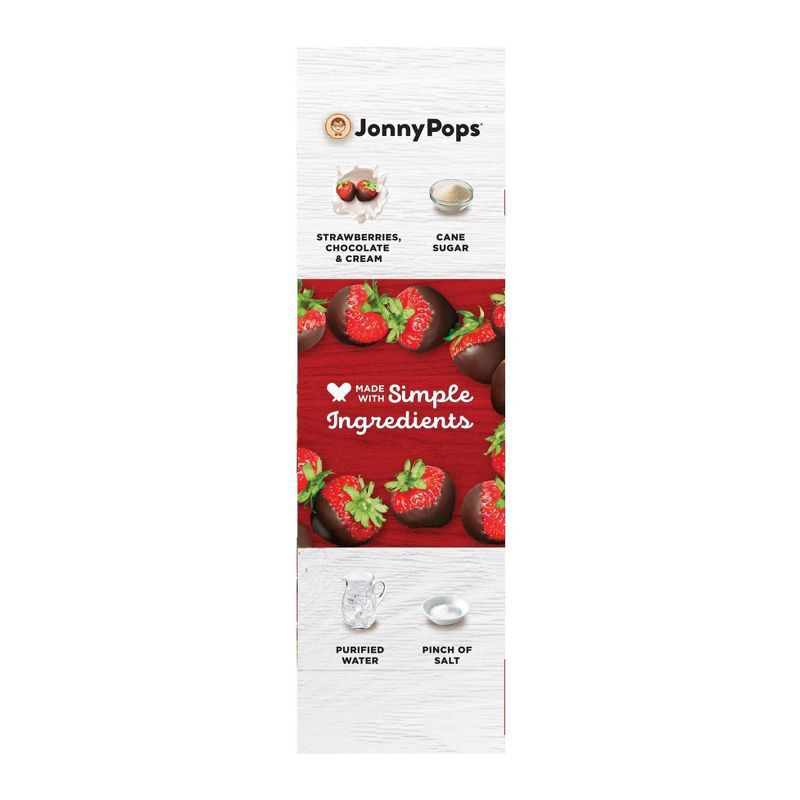 slide 3 of 4, JonnyPops Strawberry Chocolate & Cream Frozen Fruit Bars - 4pk/8.25oz, 4 ct; 8.25 oz